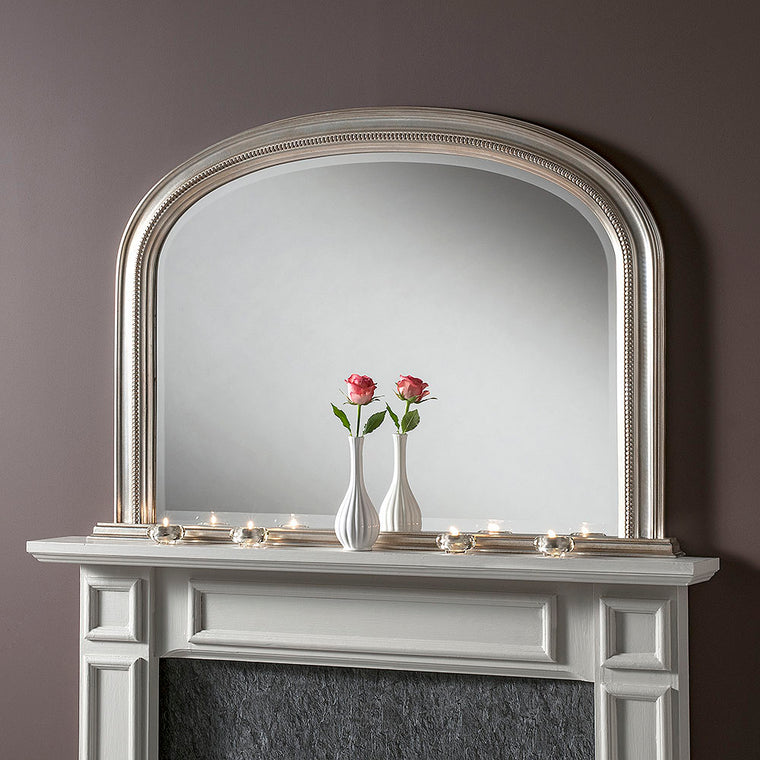 Yearn Over Mantles YG315 Silver Leaf Mirror