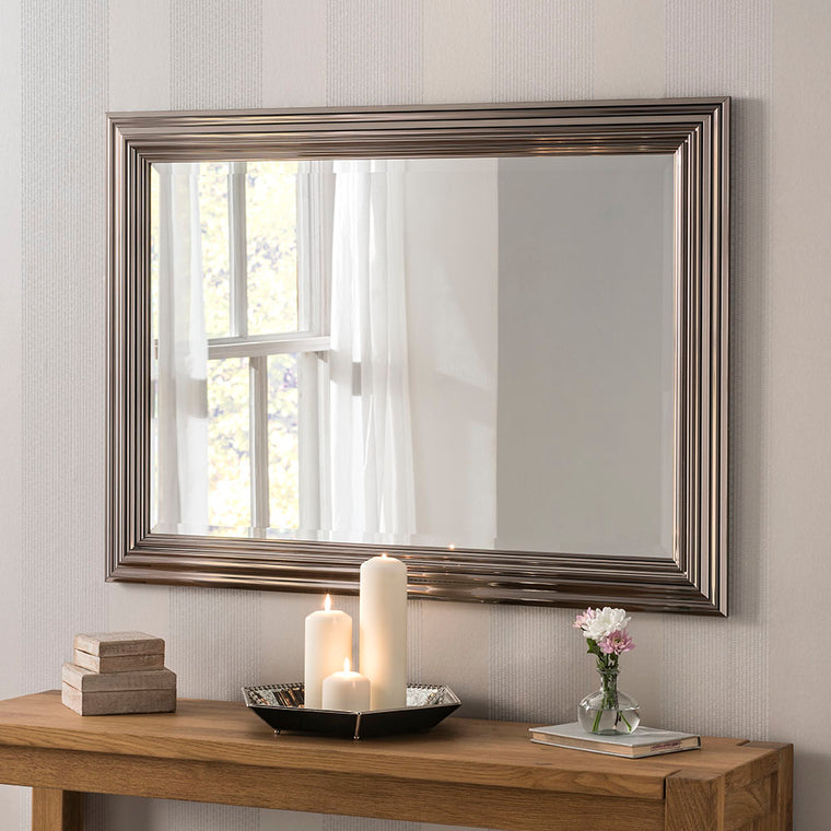 Yearn Rectangular YG701 Dark Chrome Mirror