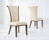 Almeria Cream Leather Dining Chair (Pairs)