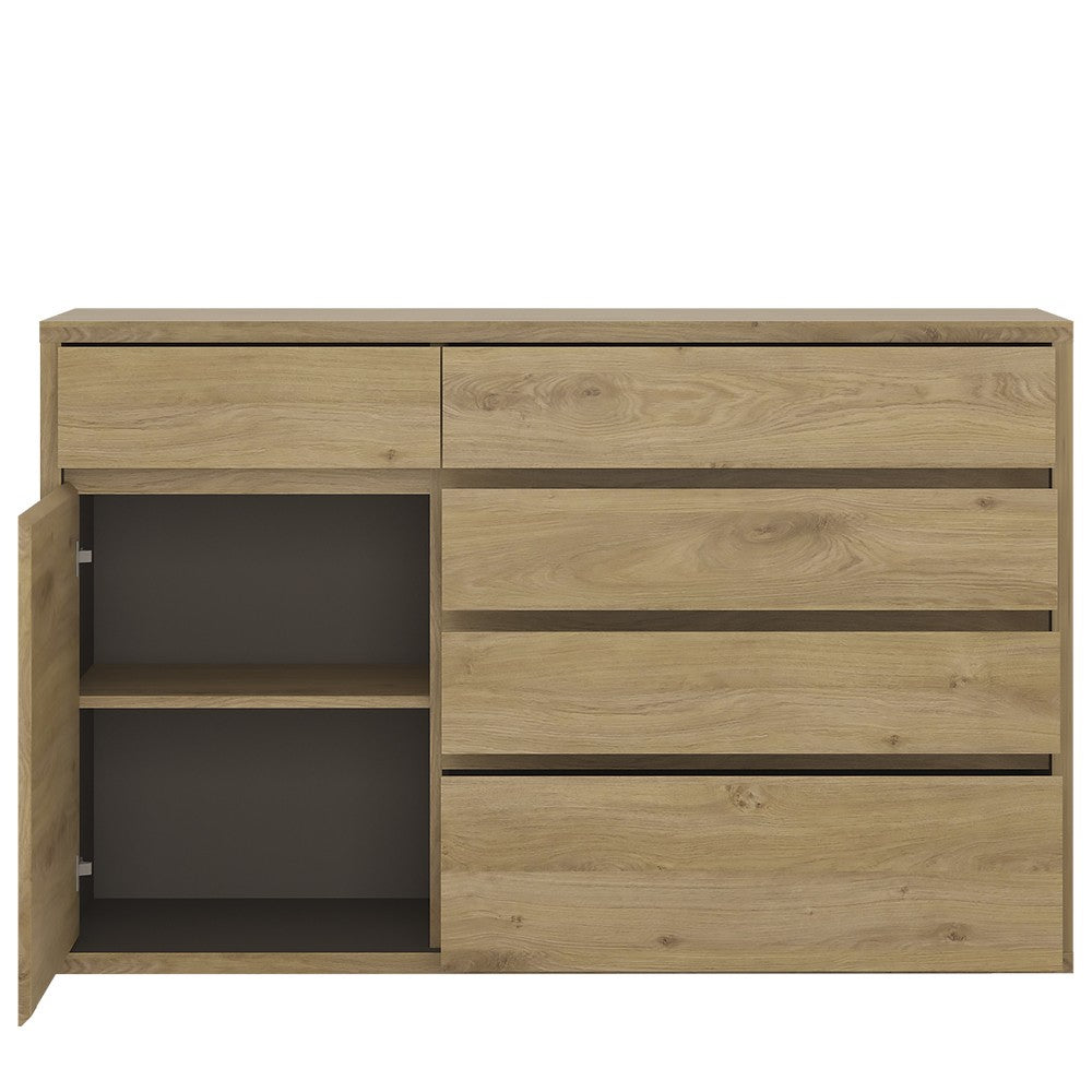 Axton Kingsbridge 1 Door 5 Drawer Cupboard