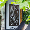 Carrington Extra Large Metal Flame Design Decorative Garden Screen 120cm X 60cm