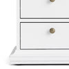 Axton Westchester Bedside 2 Drawers In White