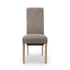 Hawksmoor Sunbrella Tweed Wave Back Oatmeal Dining Chair (Pair)