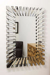 Carrington All Glass Stylised Large Dress Mirror Mirror 120 x 80 CM