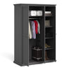 Axton Westchester Wardrobe With 3 Doors in Matt Grey