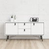 Axton Longwood Sideboard 2 Doors + 2 Drawers In Matt White