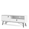 Axton Longwood TV-Unit 1 Door + 1 Drawer In Matt White