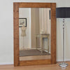 Carrington  Dark Natural Wood Large Wall Mirror 178 x 117 CM