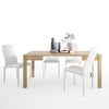 Axton Kingsbridge Extending Dining Table + 6 Milan High Back Chair White