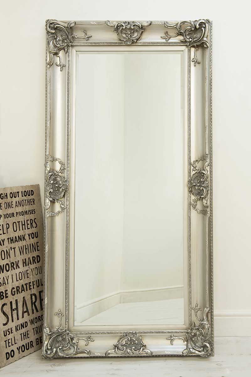 Carrington Silver Baroque Decorative Mirror 183 x 91