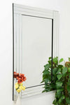 Carrington All Glass Triple Edge Bevelled Large Dress Mirror 120 x 80 CM