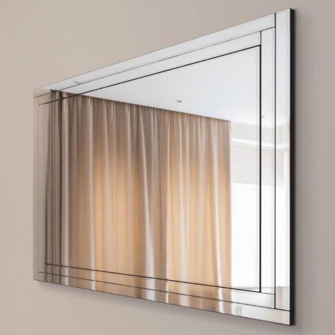 Carrington All Glass Bevelled Large Venetian Dress Mirror 144 x 115.5CM 4ft8 x 3ft9