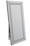 Carrington Double Bevel Large Modern Venetian Cheval Free Standing Mirror 5Ft7 X 1Ft11 (170 X 58cm)